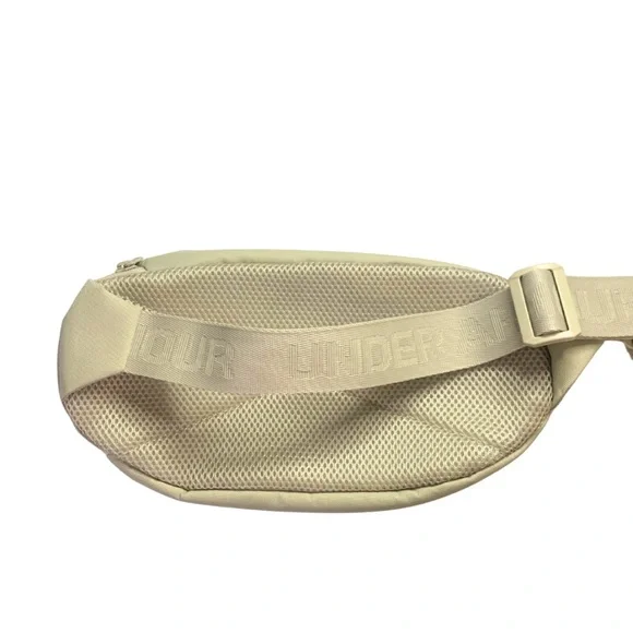 2/$30 Under Armor UA Flex Waist Bag Belt Khaki Crossbody Cream Beige Tan - Picture 8 of 11